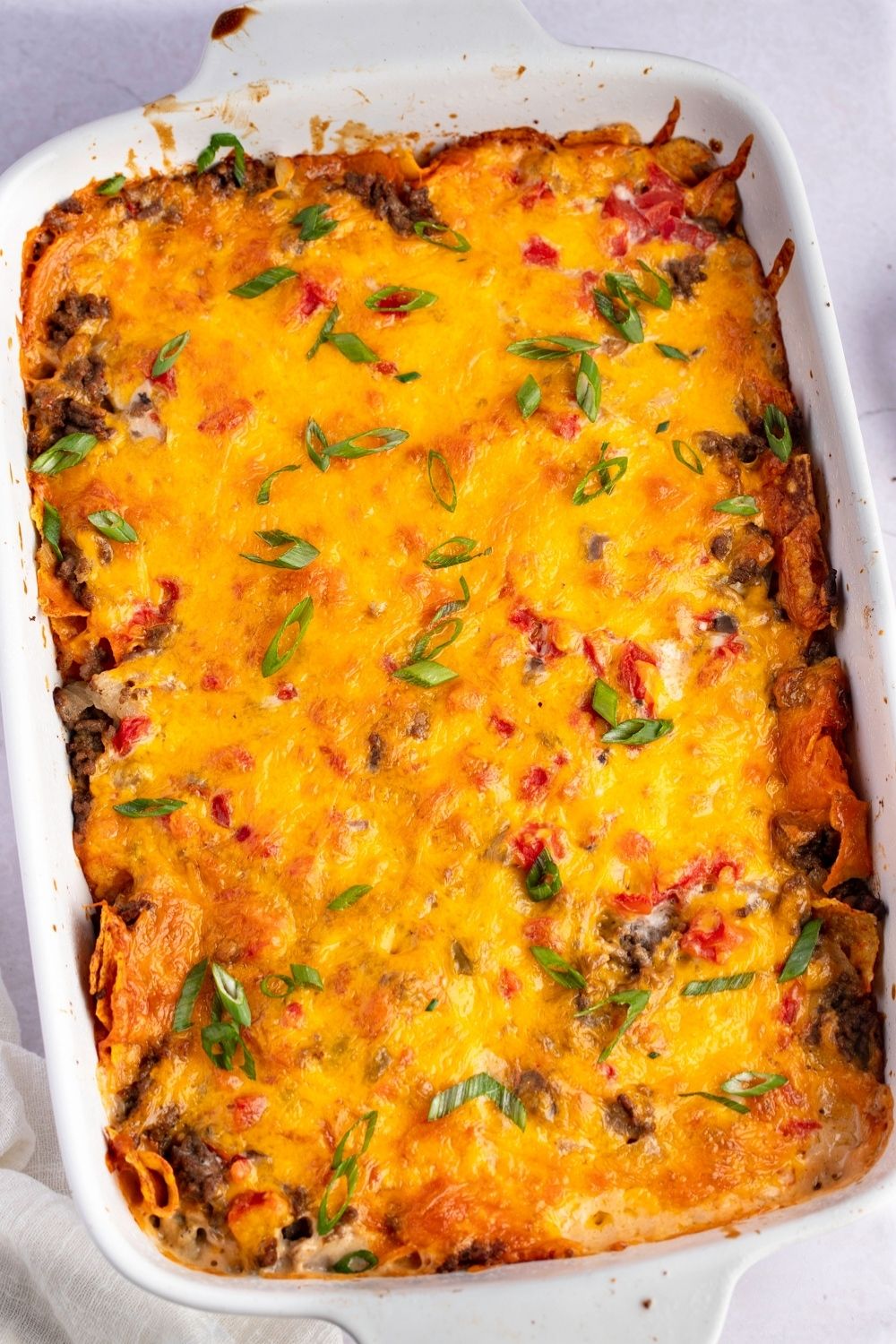 Cheesy and Beef Dorito Casserole