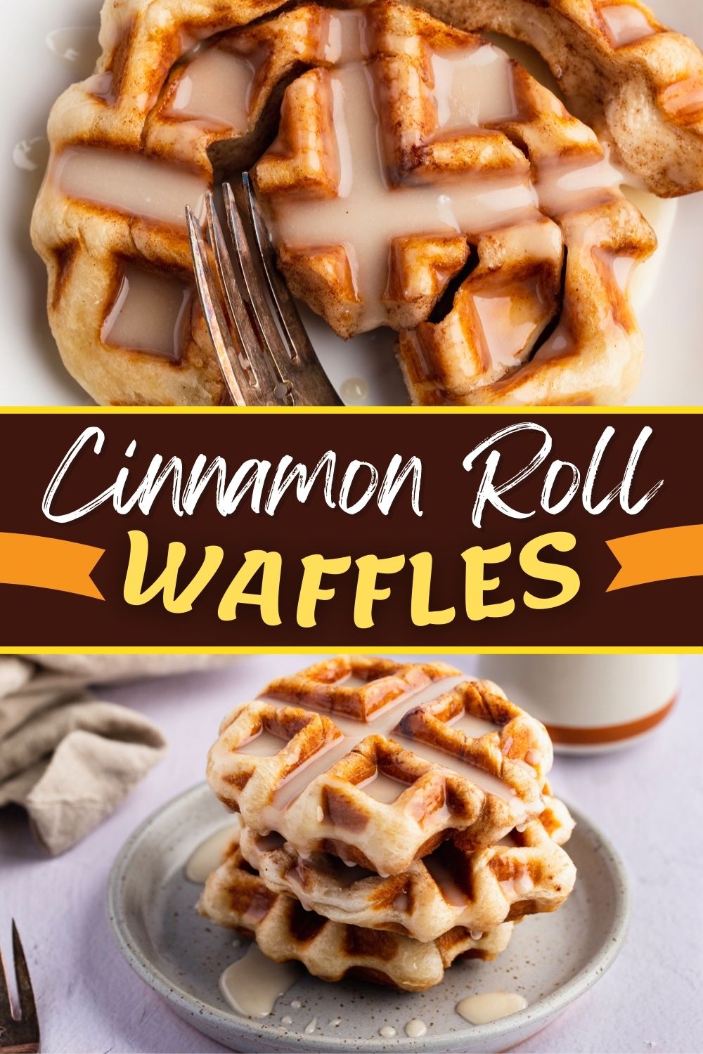 Cinnamon Roll Waffles