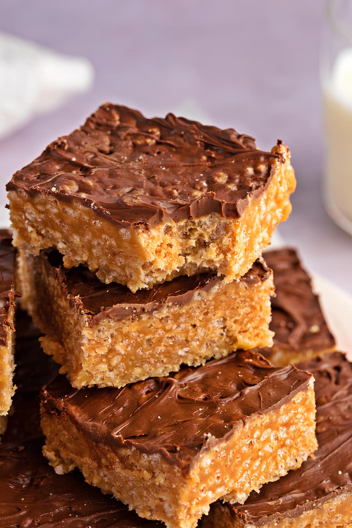 Homemade Scotcharoos with Rice Krispies and Peanut Butter