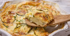 Homemade Zucchini and Cheese Casserole