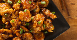 Orange Chicken with Green Onions