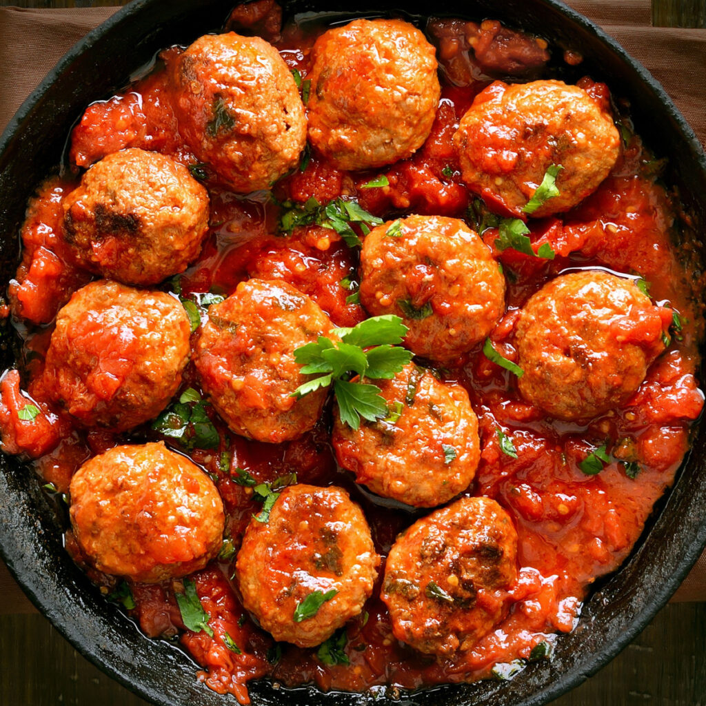Rachael Ray Meatballs in a Skillet