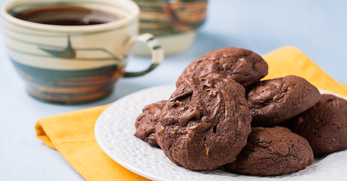 Chocolate Icebox Cookies with Coffee