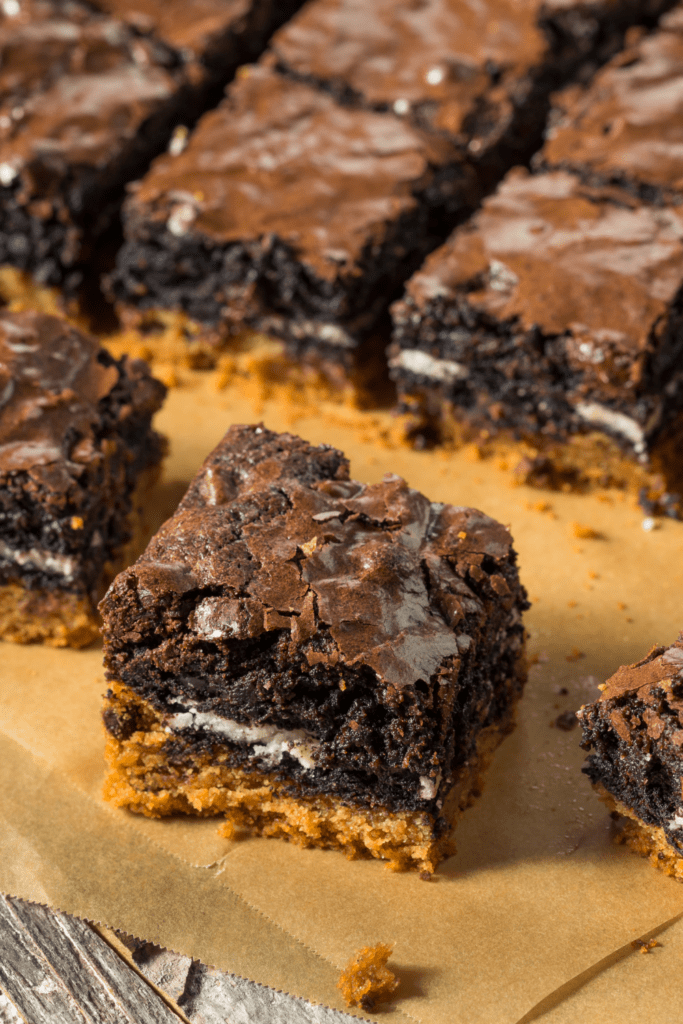 Chocolate Slutty Brownies with Cookies Inside