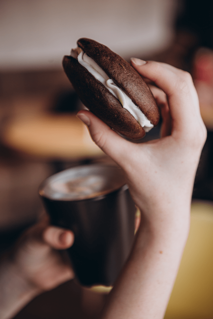 Chocolate Whoopie Pies with Vanilla Cream Cheese