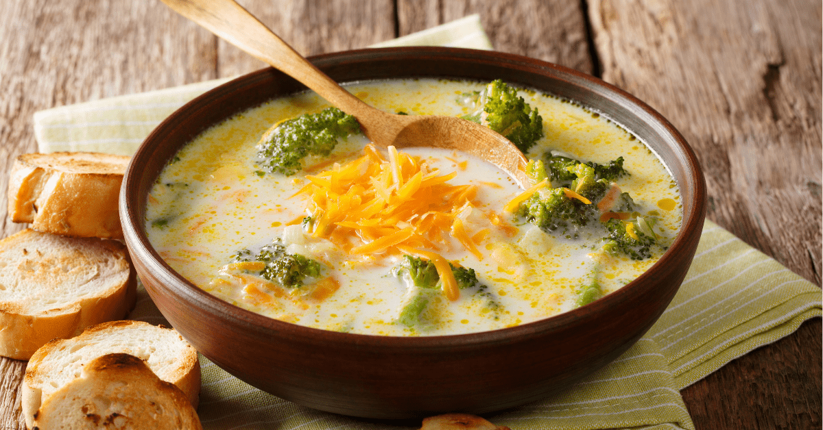 Homemade Broccoli Cheese Soup