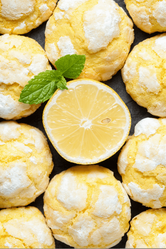 Homemade Lemon Cake Cookies with Lemon