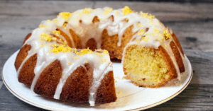 Homemade Lemon Sour Cream Cake